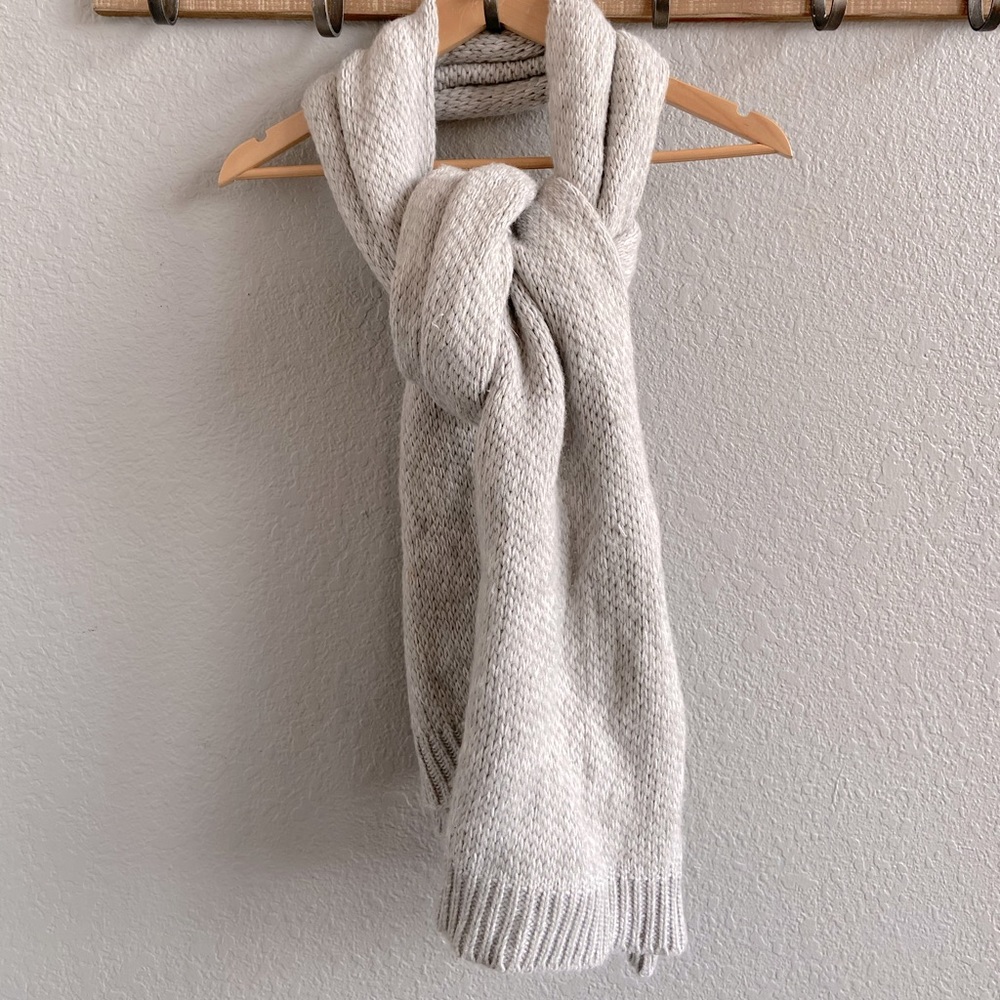 Grey Knit Scarf